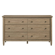 My Texas House Monroe 6-Drawer Dresser, Brushed Oak Finish