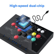 NBCP KT516 Arcade Fight Stick - Hitbox arcade fighting Joystick - Street Fighter Games Controler with Turbo for PS3, Nintendo Switch