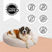 Best Friends by Sheri 4903 The Original Calming Donut Dog and Cat Bed Lux Fur Oyster Extra Large 45
