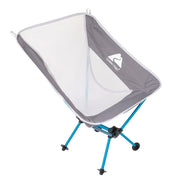 Ozark Trail Ultra-Lightweight Backpacking Chair with 7075 Aircraft Grade Aluminum Frame, Breathable Mesh Back, Turquoise Sea, Portable with Carry Bag