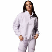 Columbia Women's Jasper Ridge Pebbled Fleece Half Snap Pullover, Lightweight Warm Layering, Shale Purple, L, 2142381551L