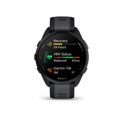 Garmin 732706 Forerunner 165 Running Smartwatch, Black/Slate Gray