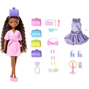 Mattel Barbie Dream Besties Brooklyn Fashion Doll with Posable Body, Hair Chalk, Removable Fashions, Makeup Palette, and Accessories