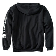 Carhartt Loose-Fit Midweight Logo Hoodie - Black - S