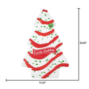 Little Debbie Christmas LED Blow Mold Decor, Snack Cake Tree Design, UV-Resistant, 15.35 x 5.78 x 22.04 in