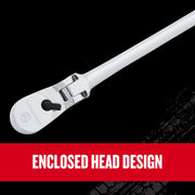 Craftsman V-Series 3/8 in Drive Comfort Grip Long Flex Head Ratchet, 96-Tooth, CMMT86326V