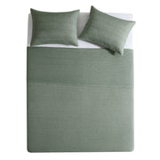Mainstays Garment Washed Stripe Quilt, Full/Queen, Light Green, Soft Microfiber, Hypoallergenic, Machine Washable