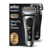 Braun 9517s Series 9 PRO+ Electric Shaver for Men, 5 Pro Shave Elements, Precision Long Hair ProTrimmer, Charging Stand, Silver