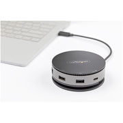 StarTech USB C Multiport Adapter USB 3.1 Gen 2 10Gbps Mini Dock with 4K 60Hz HDMI DisplayPort 1080p VGA 75W Power Delivery Passthrough USB Hub GbE DKT31CHDVCM