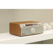 Sangean WR-12 AM/FM/Aux-In Stereo Analog Wooden Cabinet Radio (Walnut)