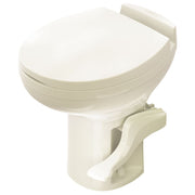Thetford Aqua-Magic Residence RV Toilet, High Profile, Bone Color, Plastic Seat, Floor Mounted, 18 Inch Seat Height, 42171