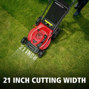 PowerSmart DB8602S Gas Lawn Mower, 170cc Self-Propelled, Black