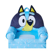 Disney Bluey Toddler 2-in-1 Polyester Flip Out Chair Reclining Lounger, Blue - Ages 1-5