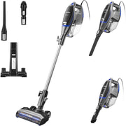 Eureka Corded Stick Vacuum Cleaner, 2-in-1 Handheld, Anti-Tangle Brush Roll, LED Headlights, Lightweight 6.3 lb, Blue, NES520BL