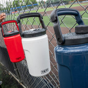 YETI Silo 0.5 Gal Venom Insulated Sports Water Bottle with PermaFrost Insulation, Leakproof MagDock Chug Cap, Lightweight with Fence Hook Handle, 21071507183