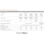 SonicWall TZ270 Gen 7 Firewall Appliance, 8x 1GbE RJ45, 2x USB 3.0, Black