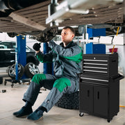 Steelite AZ7052 26-Inch Tool Chest & Storage Cabinet, 5 Drawers Rolling Tool Chest with Detachable Top Tool Box, Black