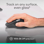 Logitech MX Master 4 Ergonomic Wireless Mouse with Customizable Haptic Feedback, Ultra-Fast MagSpeed Scrolling, USB-C Charging, Bluetooth, Black