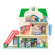Bluey 18918 Supermarket Playset 24 Sounds 15-piece Play House, Multi