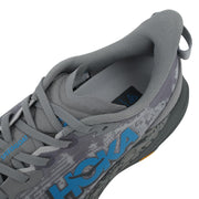 Hoka Speedgoat 6 Men's Trail Running Shoes, Ultralight Cushioning, Galactic Grey/Hoka Blue, Size 11 Medium, 1147791/1147830-GCG