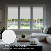 Chicology Cordless Blackout Roller Window Shades, Room Darkening, Privacy, Byssus White, 32 in W x 72 in H, Easy Install, RSBW3272