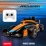 Huffy 17154 McLaren F1 Race Car Kids Battery Ride-On Toy, 12V, Remote Control