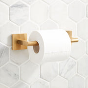 HIBISCUS TOILET PAPER HOLDER - BRUSHED GOLD