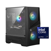 MSI Codex R2 AI Gaming Desktop, Intel Ultra 7 265F Processor, NVIDIA GeForce RTX 5070 12GB, 16GB DDR5 RAM, 1TB NVMe SSD, Windows 11, Black
