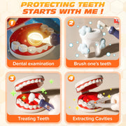 Huge Wave Doctor Kit for Kids, 30-Piece Medical Role Play Set with LED Lights and Sounds, Multifunctional Trolley Play Station, Non-Toxic BPA-Free Plastic