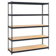 Muscle Rack UR602472PB5P-BL 60 in. W x 72 in. H x 24 in. D 5-Tier Steel Shelving Unit