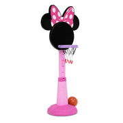 Delta Children Minnie Mouse Plastic Basketball Set, Adjustable Height 3.68-4.58 ft, Includes Basketball and Air Pump, Pink, TY86584MN-1057