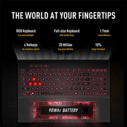 ASUS TUF F16 Gaming Laptop, Intel Core i7-14650HX, NVIDIA GeForce RTX 5060, 16in FHD+ IPS Display, 165Hz Refresh Rate, 32GB DDR5 RAM, 2TB PCIe SSD, RGB Backlit Keyboard, Windows 11 Home