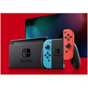Nintendo HADSKABAH Switch with Neon Blue and Neon Red Joy Con with MightySkins Voucher