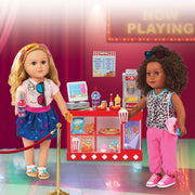 My Life As WM2449 Red Movie Theater Play Set For 18 inch Dolls