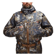 Sitka Delta Zip Fishing Wader with Insulated Boots, Optifade Timber, Extra Large Short, 10 Boot, 600238-TM-XLS-10