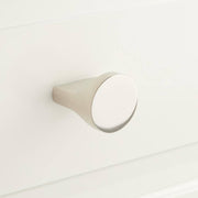 Pleso Solid Brass Round Cabinet Knob - Polished Nickel
