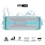 Altec Lansing IMW1102 HydraMotion 2.0 EverythingProof Wireless Portable Bluetooth Speaker, Aqua White