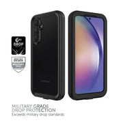 Body Glove 100016886 Tidal Waterproof Phone Case for Samsung Galaxy A14 5G - Black/Clear
