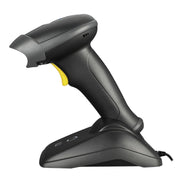 Adesso NuScan 2500 2D Barcode Scanner, Dual Wireless Bluetooth and 2.4GHz, Handheld, 12 in Scan Distance, Antimicrobial Spill-Resistant Casing, Charging Cradle Included
