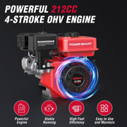 PowerSmart USA DL1038A Gas Pressure Washer, 3800 PSI, 2.5 GPM, 212cc Engine, 35 ft Hose, 5 Quick-Connect Nozzles