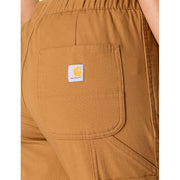 Carhartt Women's Force Relaxed Fit Ripstop Work Utility Pants, Brown, Large, Medium Waist, 106194