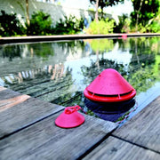 Lifebuoy BCone Pool Safety Alarm, ASTM F2208 Certified, Floating Device with Smart Swim Mode, 2.4GHz Wi-Fi, App Alerts, Alexa Voice Control, Red and White