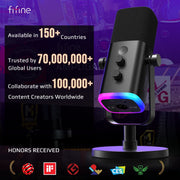 FIFINE AM8 Dynamic Microphone, XLR USB Dual Connectivity
