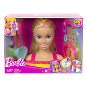 Barbie HMD78 Totally Hair Neon Rainbow Deluxe Styling Head