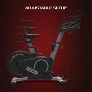 FitRx Hyper Upright Exercise Bike, Adjustable Magnetic Resistance, LCD Monitor, Black, 30667