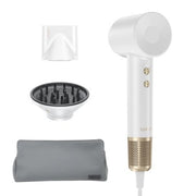Laifen Swift Premium Hair Dryer, High-Speed Brushless Motor, Ionic Technology, White, Lightweight with Magnetic Nozzles and Carrying Bag