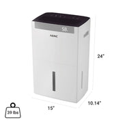 Aeric AERD501P 4500 sq. ft. 50 Pint Dehumidifier, White