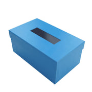Way To Celebrate Rectangle Paper Mailbox, Blue, 10