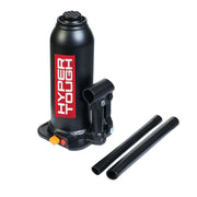 Hyper Tough T91213HW 12 Ton Bottle Jack w/Adjustable Screw Top, Stainless Steel, Black