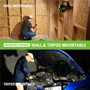 Greenworks Pro 80V 2500-Lumen LED Work Light, Hybrid AC/DC Power, 360 Adjustable Head, Lightweight with Hanging Hook, Tool Only